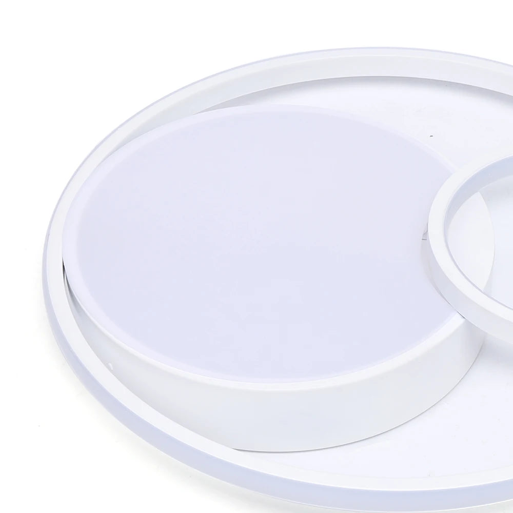 48cm 55W Ceiling Light Home Lighting Ceil Lamp Warm and Romantic Triple Circle 110V-240V for Living Room, Restaurant, Bedroom