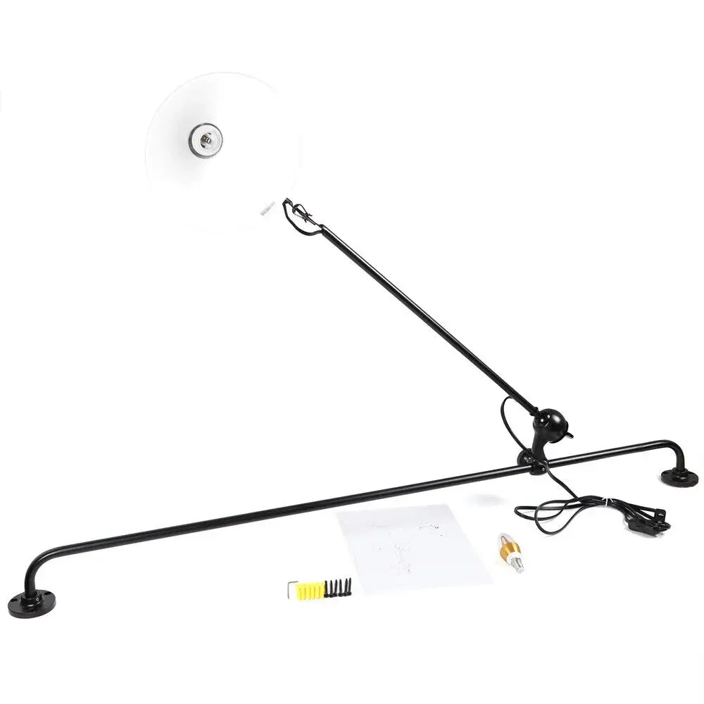 360 Rotating Wall Sconce Lamp - Versatile Bedroom Lighting Fixture with Long Arm