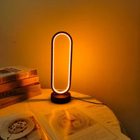 1PC Lamp bedroom Ring Lamp Living Room Three-color Dimming Bedside Lamp  Night Light