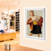 18" x 24" 110V LED Movie Poster Frame Light Box Display Wall Mounted Advertising Light board Customized Film LED Lighting 10W